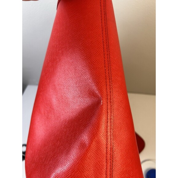 COACH F57669 Red REVERSIBLE CITY TOTE Attached WRISTLET Pouch Posey Floral - Picture 9 of 16